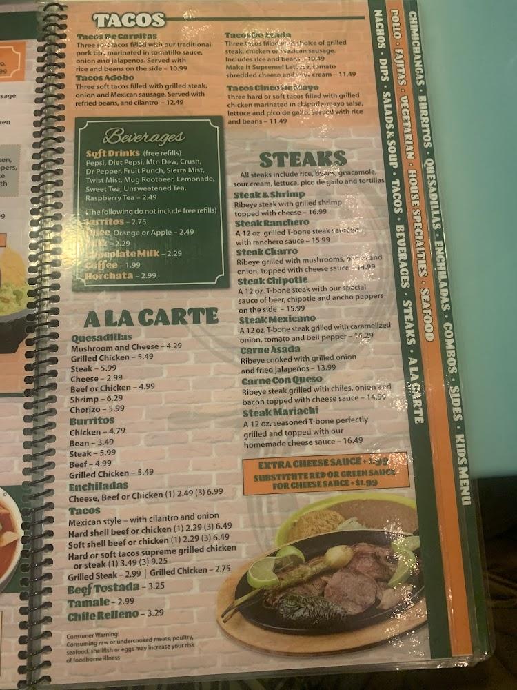 El Mariachi Mexican Grill Menu image 1